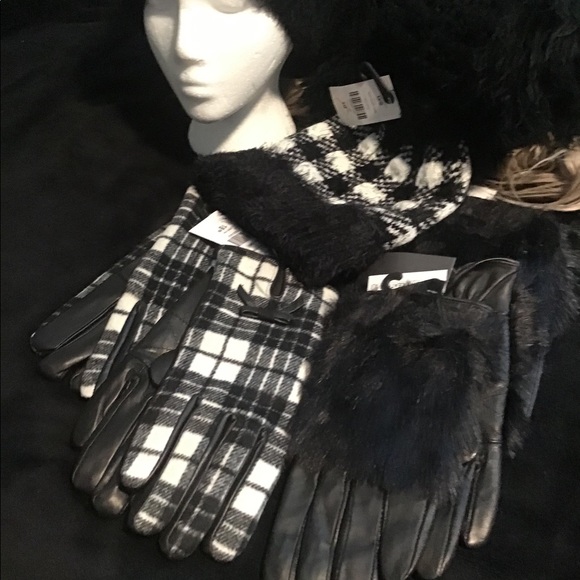 Beautiful black leather gloves never worn - Picture 6 of 16